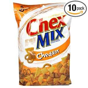 Chex Snack Mix Cheddar, 31 Ounce Bags (Pack of 10)  