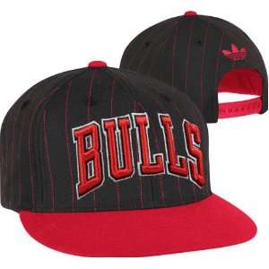  Adidas Chicago Bulls Pinstripe Snapback Hat Sports 