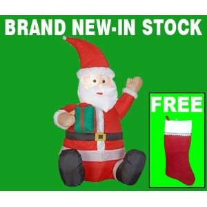   Outdoor Inflatable Lighted Santa Outdoor Blow Up Christmas Decoration
