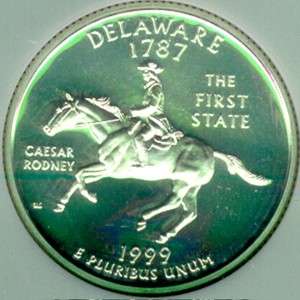 1999 D Delaware State Quarter Roll BU  