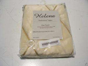 Helena Rod Pocket 96 inch Curtain Panel CREAM  