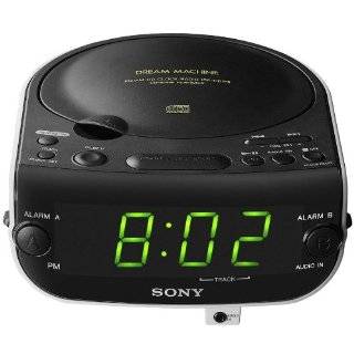   Dream Machine Dual Alarm Clock CD Player with AM / FM Stereo Radio by