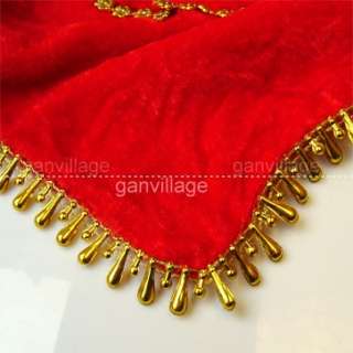 4X Chinese Yangko YangGe Handkerchief Red Velvet Dance  