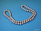 Satiny bead pale purple mauve Necklace Jewelry