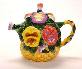 Beautiful WCL Flower Tea Pot  