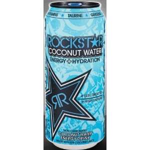  8 Pack   Rockstar Coconut Water Energy + Hydration   16oz 