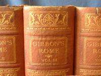 Gibbon Decline & Fall of the Roman Empire 6 vol Leather  