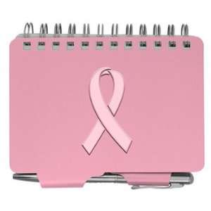   Book Pink Ribbon W/pen Office Breast Cancer Awareness School College
