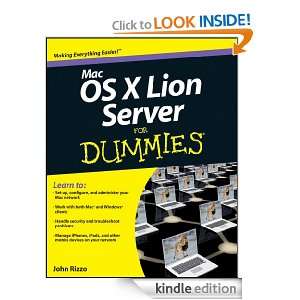 Mac OS X Lion Server For Dummies (For Dummies (Computer/Tech)) John 