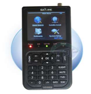   SatLink LCD DVB S FTA Digital Satellite Finder Meter WS 6908 CA  