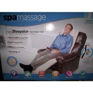    Spa Relaxation Therapy Faux Sheepskin Massage Mat 