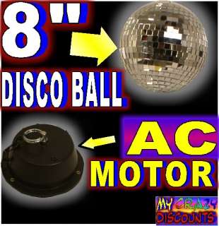 DISCO BALL AC MOTOR glass mirror 1 rpm dj band stage  
