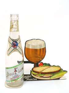   Miller Beer Bottle topper Stand Up sandwich display Tavern Trove