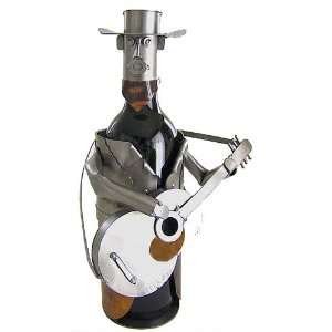  Country   Western Singer H & K Steel Wine Bottle Sculpture 