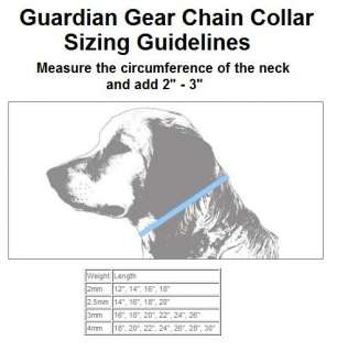 CHAIN COLLAR Premium Dog Slip Choke ALL SIZES Training Obedience 