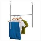 Honey Can Do Adjustable Hanging Closet Rod in Chrome HNG 01816
