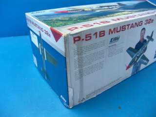 B5 E flite P 51B Mustang 32e ARF Electric R/C RC Airplane Kit EFL4575 