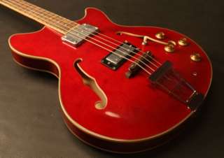 Gitano Electric Jazz Bass Guitar Thinbody Maple top True Hollow body 