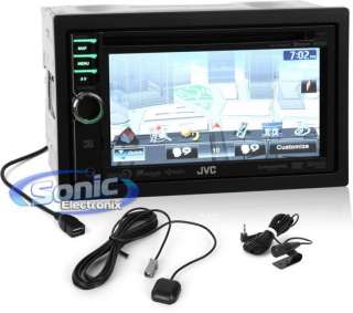 JVC KW NT500HDT 6.1 Touchscreen CD/DVD/ Receiver w/ NAV/Bluetooth 