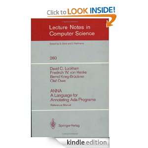 ANNA A Language for Annotating Ada Programs Reference Manual (Lecture 