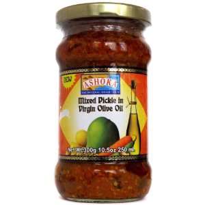 Ashoka Mixed Pickle in VIRGIN OLIVE OIL   10.50oz  Grocery 