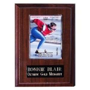  Bonnie Blair, Olympic Gold Medalist, 4.5 x 6.5 Plaque 