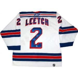 Brian Leetch New York Rangers Autographed White Jersey