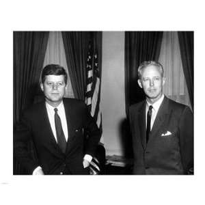  JFK with Bud Wilkinson Poster (10.00 x 8.00)