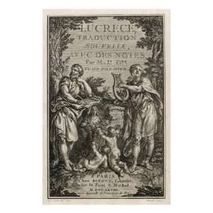 Titus Lucretius Carus Portrayed on the Title Page of a 1768 French 