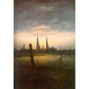 FRAMED oil paintings   Caspar David Friedrich   24 x 34 inches   City 