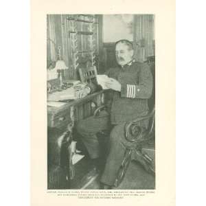  1898 Print Captain Charles E Clark Battleship Oregon 
