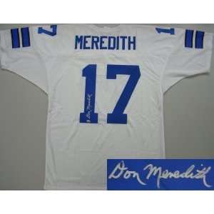  Don Meredith Autographed Uniform   Russell Athletic White 