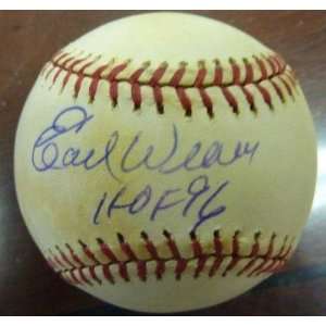  Autographed Earl Weaver Ball   American League JSA COA HOF 