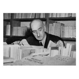 Francois Mauriac Winner in 1952 of the Nobel Prize for Literature 