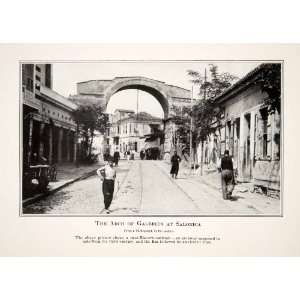  1918 Print Arch Galerius Salonica Thessaloniki Greece 