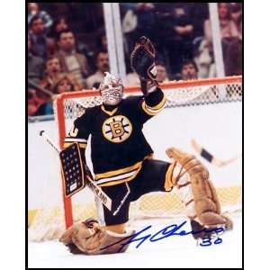 Gerry Cheevers Autographed Picture   16x20