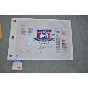 GRAEME McDOWELL signed 2010 US Open flag PSA/DNA   Sports Memorabilia
