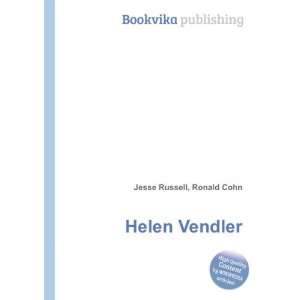 Helen Vendler [Paperback]