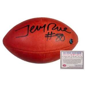 Jerry Rice Hand Signed NFL Football