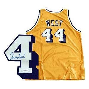 Jerry West Autographed / Signed L.A. Lakers Gold Jersey (James Spence)
