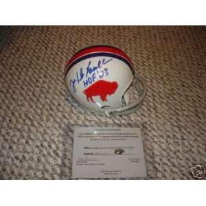 Joe DeLamielleure Autographed Buffalo Bills 2 Bar mini helmet w/ COA