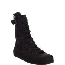 Ann Demeulemeester High Top Grommet Sneaker