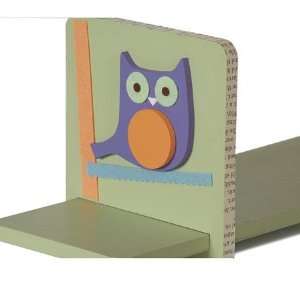  Bookend Shelf Green Owl