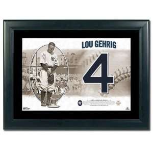 Lou Gehrig New York Yankees Legendary Unsigned Jersey Numbers Piece â 
