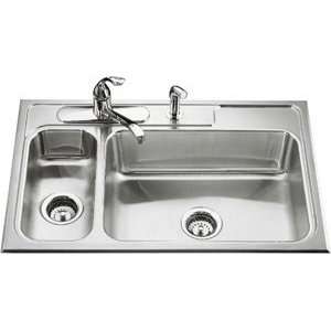  Kohler Lyric High/Low Kitchen Sink