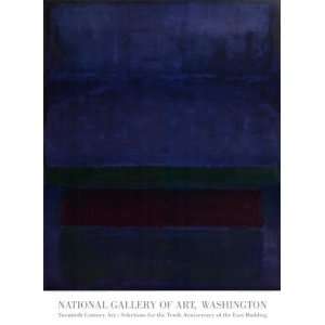  Blue, Green and Brown Finest LAMINATED Print Mark Rothko 