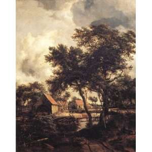 Hand Made Oil Reproduction   Meindert Hobbema   32 x 40 inches   The 