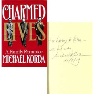  Michael Korda Autographed/Hand Signed Charmed Lives 