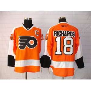 Mike Richards #18 NHL Philadelphia Flyers Yellow Hockey Jersey Sz54 