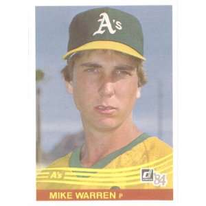  1984 Donruss # 631 Mike Warren Oakland Athletics Baseball 